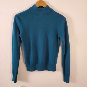 Blue Green Turtle Neck Sweater